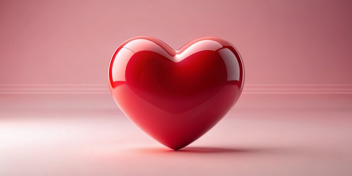 Heartbeat Animation Loop for Valentine's Day and Mother's Day Celebrations, Vibrant Red Heart, Romantic Theme, Love Symbol, Perfect for Social Media and Digital Cards - Powered by Adobe
