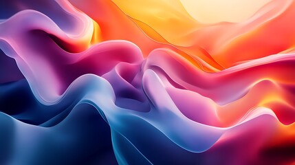 Obraz premium Ultraviolet liquid texture iridescent metallic hues vibrant colors wallpaper