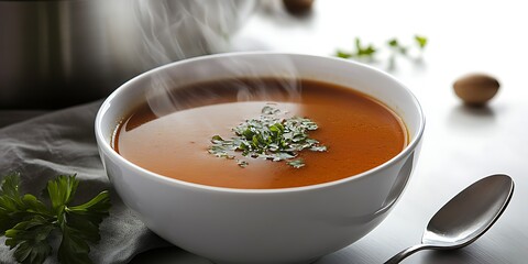 bowl of soup with vegetables