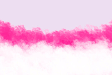 もふもふ、もくもく、雲、雲海（ピンク）