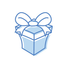 Halloween gift hand draw doodle vector icon