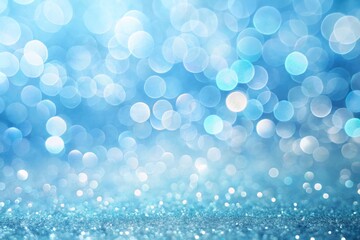 Obraz premium Light Blue Grainy Noise Texture Background with Bokeh Effect for Abstract Designs, Copy Space for Creative Projects, Ideal for Websites, Presentations, and Graphic Design Use