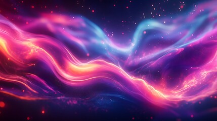 Obraz premium Esoteric spectrum iridescent ultraviolet ripples metallic surface wallpaper