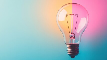 Illuminating Innovation Glowing Lightbulb Symbolizing Creativity and