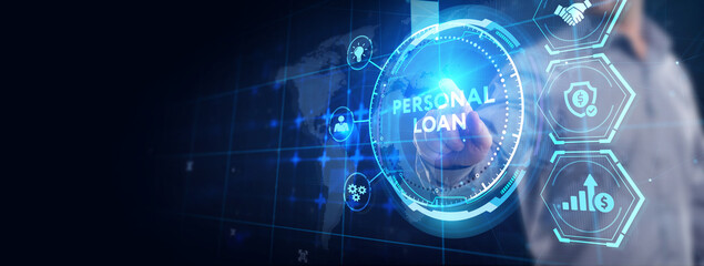 Business, Technology, Internet and network concept. Loan personal finance.