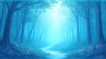 sun rays in the forest