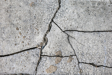 Obraz premium Cracked wall concrete texture high resolution photo