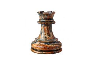Rustic chess rook piece background