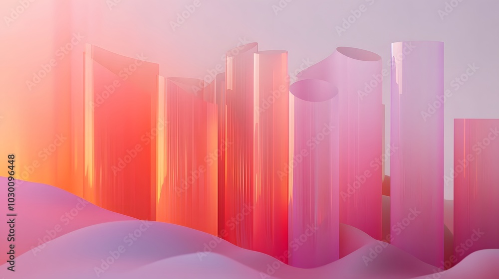 Poster 148. **an expansive backdrop of subtle gradients that creates a sophisticated setting for the produc