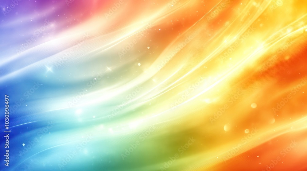 Poster abstract background with vibrant colors and flowing lines.