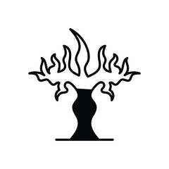 Tree hand draw doodle vector icon