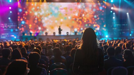 Audience at a Concert or Conference