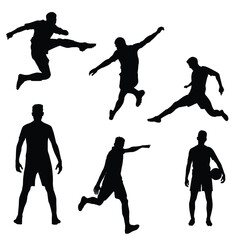 Soccer Player Silhouette Artwork