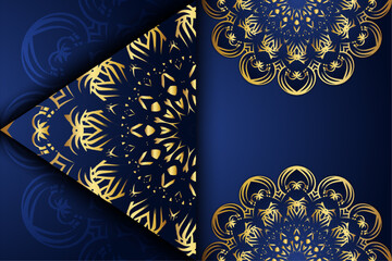  A luxurious golden oriental background embellished with mandalas and floral designs, exuding elegance and intricate artistry