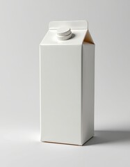 milk carton on white