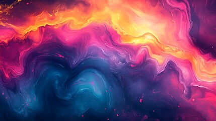 Bright esoteric spectrum iridescent ultraviolet ripples  metallic surface wallpaper