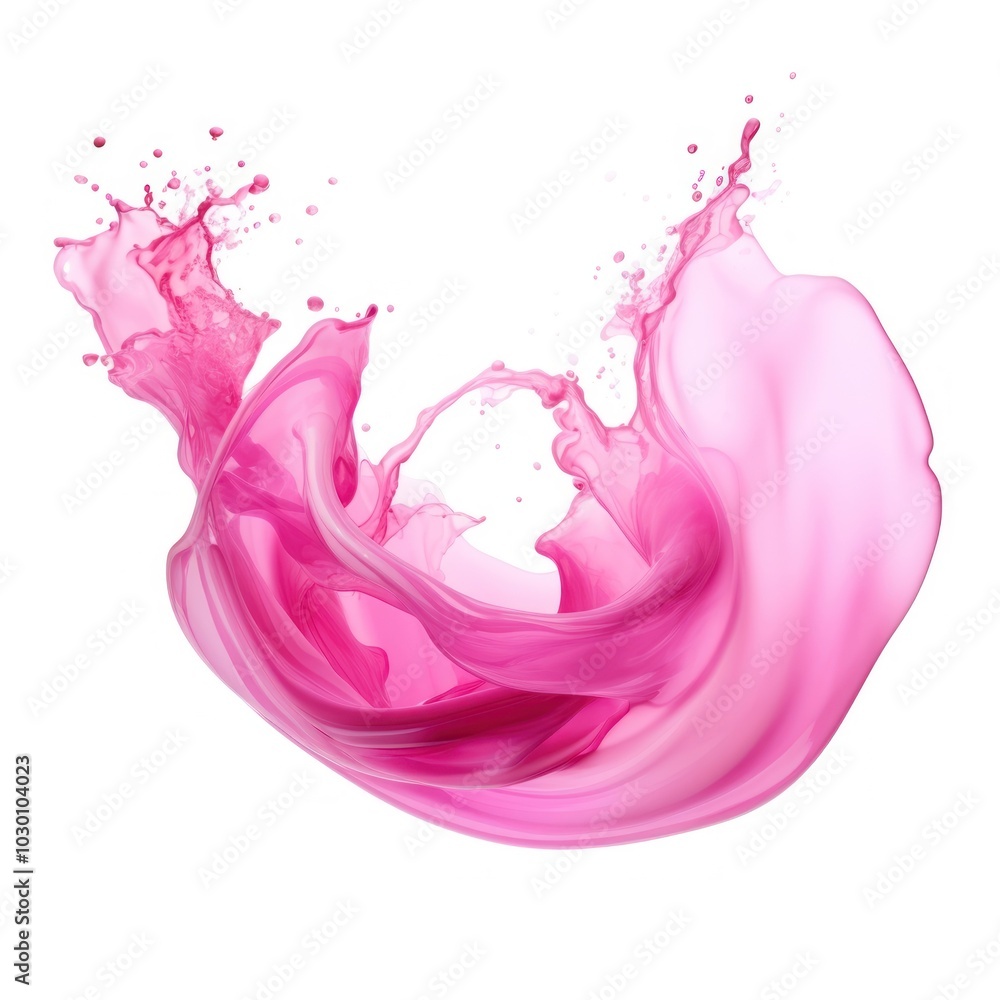 Canvas Prints Pink liquid splash creative colorful abstract.