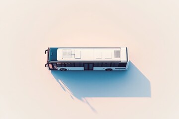 City Bus Isolated on Clean White Background