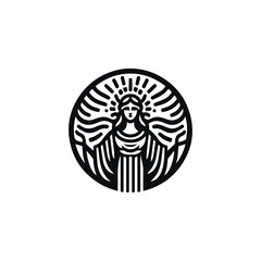 Greek god logo
