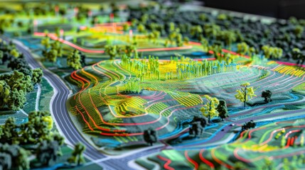 Agriculture Digital Twin: A virtual farm model integrating soil data, crop health, weather patterns, and irrigation systems to help farmers optimize yield and reduce resource use.
