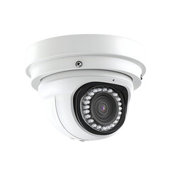 Ceiling Mount CCTV Security Camera, isolated on a transparent background