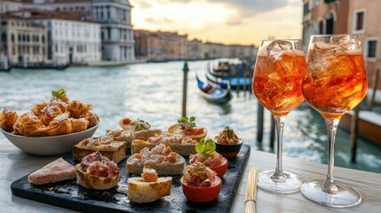 Delightful Cicchetti Delicacies by the Water
