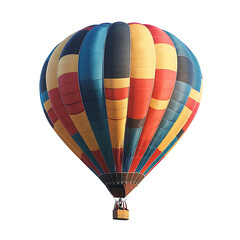 Naklejka premium Colorful Hot Air Balloon, isolated on a transparent background