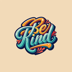 Be kind motivational typography t-shirt design