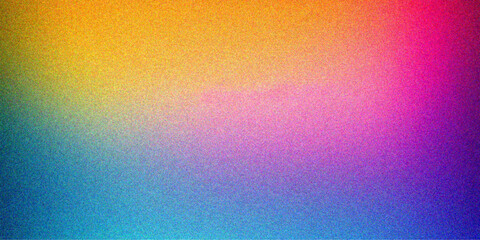 Colorful Gradient Background with Noise Texture Effects. glowing  Vibrant grainy gradient background, colorful  noise texture, retro banner poster cover backdrop header design.