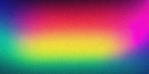 Obraz premium Colorful Gradient Background with Noise Texture Effects. glowing Vibrant grainy gradient background, colorful noise texture, retro banner poster cover backdrop header design.
