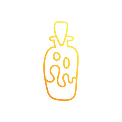 Magic bottle hand draw doodle vector icon