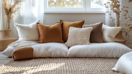 Cozy Modern Living Room with Neutral Tones