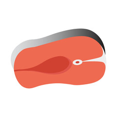 Salmon Fish Fillet Illustration