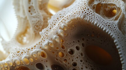Abstract Foam Structure with Circular Holes