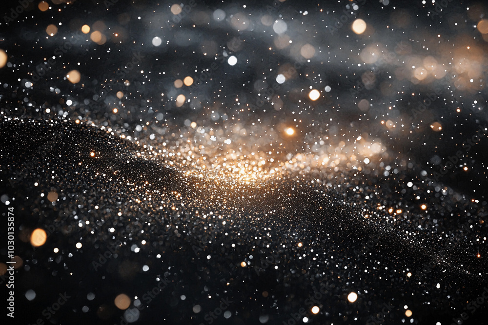 Aufkleber galactic dust and shining particles create a cosmic background effect