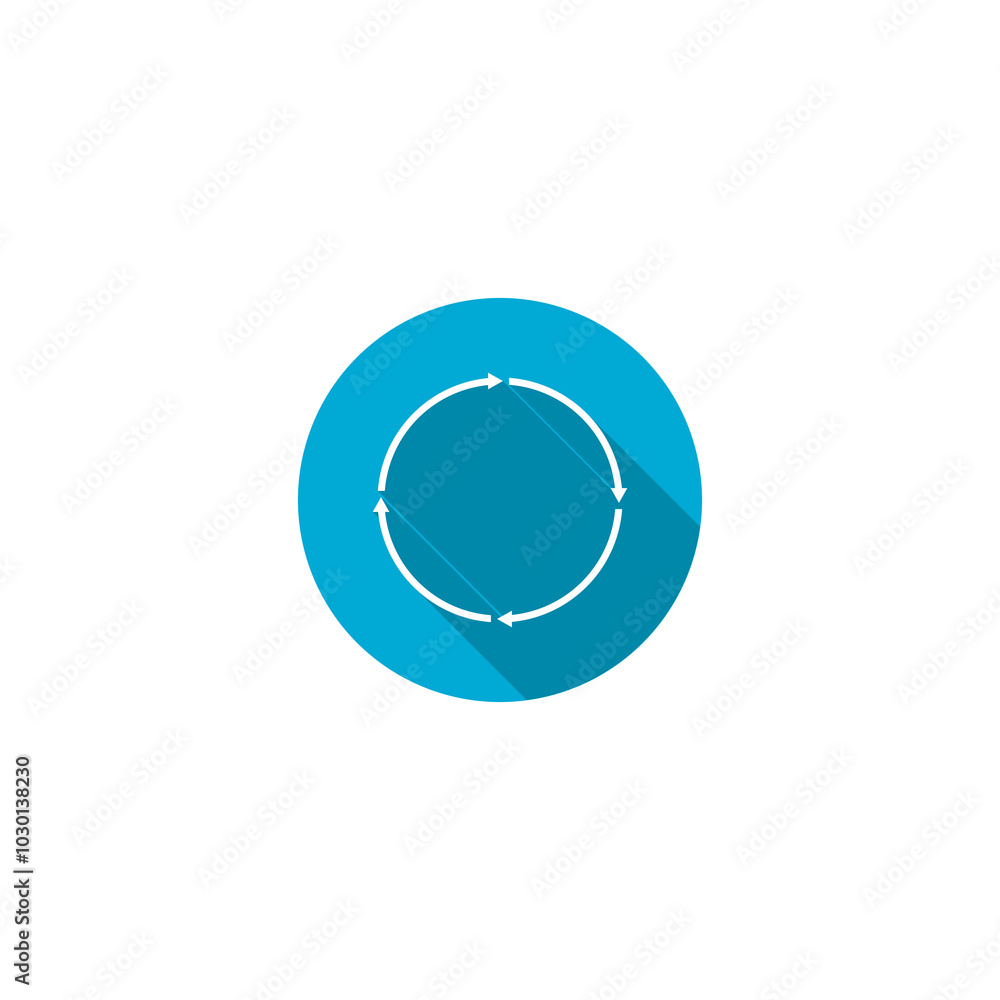 Poster circle arrow. reload arrow icon isolated on transparent background