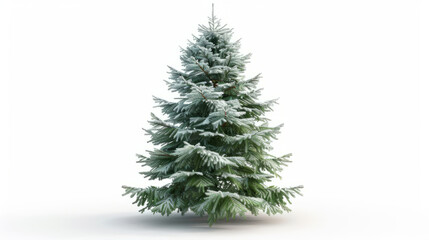 Fototapeta premium Christmas Tree, photorealistic, isolated on white transparent background 