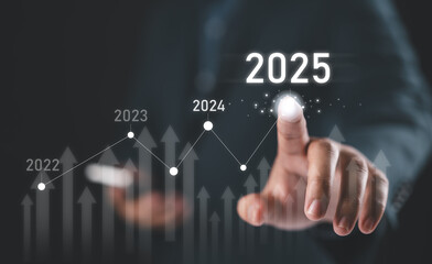 2025 business growth, new year marketing plan continue to increase return. Development to success...