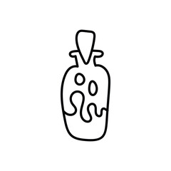 Magic bottle hand draw doodle vector icon