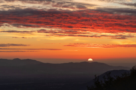 Tramonto dal Monte Scalambra - Serrone - Frosinone - Lazio - Italia 