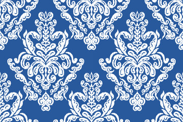 Motifs African boho paisley Floral Ikat seamless pattern embroidery border. Ethnic ikat floral Ethnic Indian Pattern Ikat pattern Ethnic Pattern.Border floral Aztec embroidery border seamless patterns