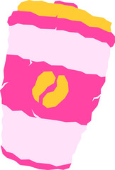 Illustration of waste items