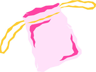 Illustration of waste items