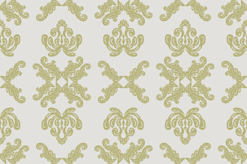 Ikat leaves vintage design embroidary seamless pattern on background vector illustration.Ikat ethnic oriental embroidery traditional.Indian Ikat pattern Aztec style retro. design for texture,fabric.