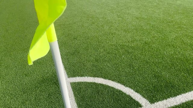 Eckfahne auf einem Fu&szlig;ballfeld