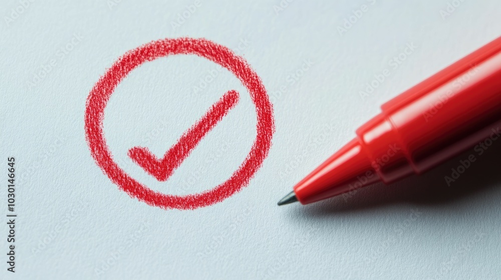 Poster close up of a red marker circling a critical error on a control checklist representing the need for 