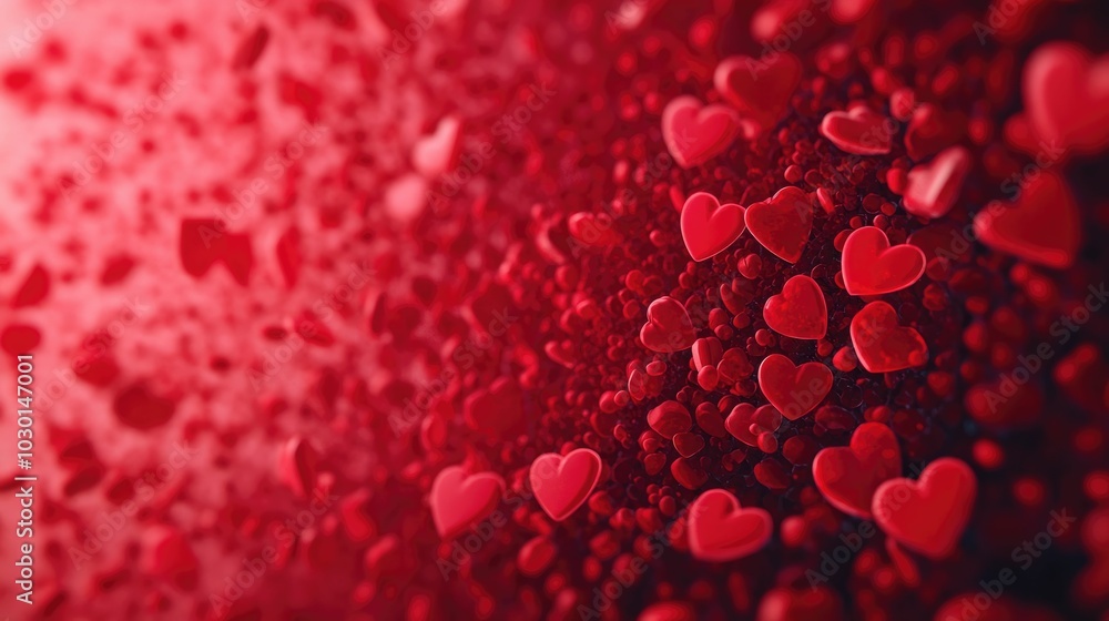 Poster glowing heart cells from vitamin and supplement intake for cardiovascular health close up view of mi
