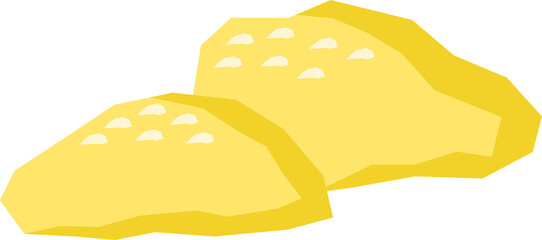 yellow stone illustration