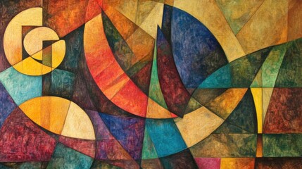 His art was a blend of abstract shapes and vivid colors, leaving interpretation to the viewer.