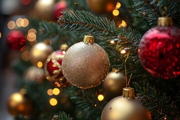 Christmas Season Background created with Generative AI